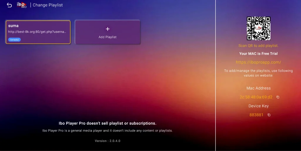 Import the M3U playlist files