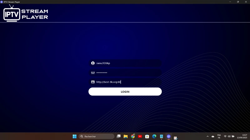 add xtream code to iptv stream player
