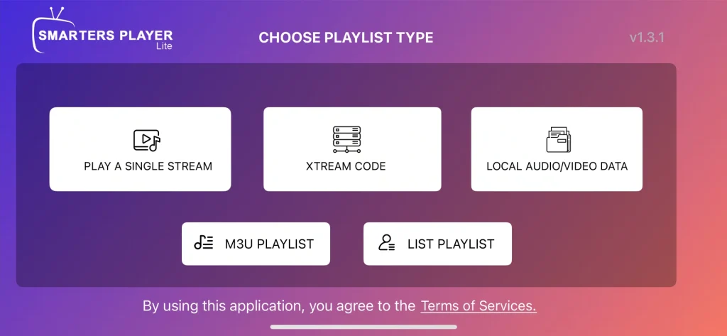 smarters player lite interface