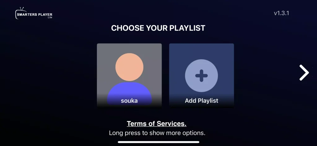 Smarters player lite is ready in my iphone and now i can watch
