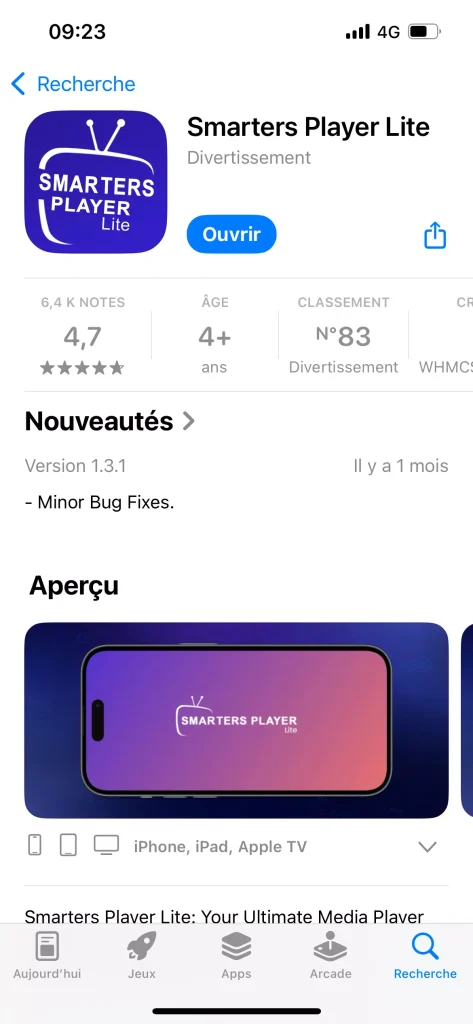 My experience with Smarters player lite in iphone ios