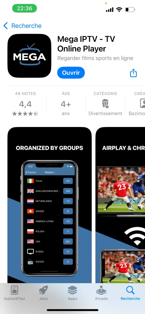 Download IPTV Application (Mega IPTV)