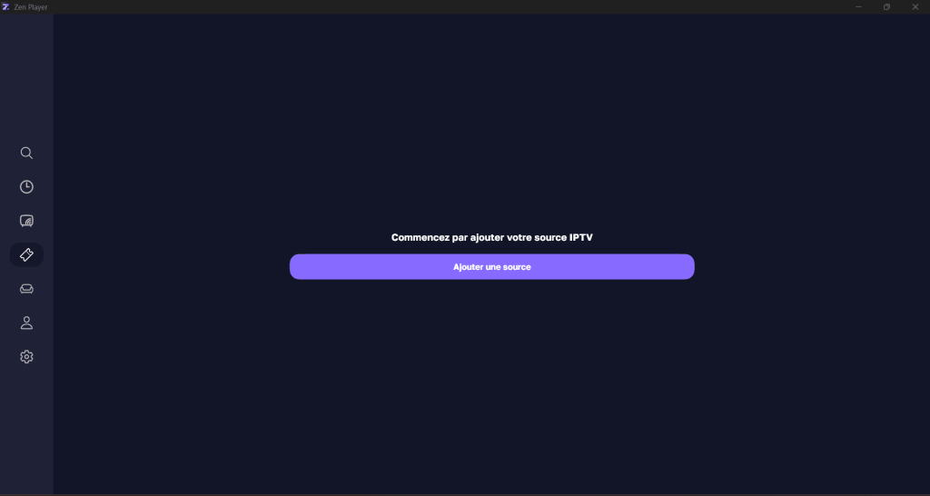 enter your IPTV subscription details (M3U Playlist URL)