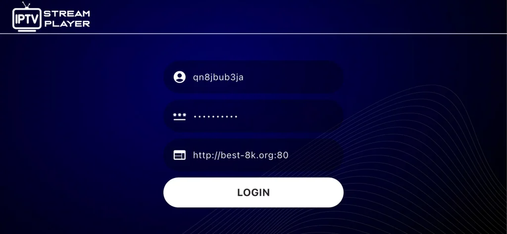 adding a playlist using Xtream Code