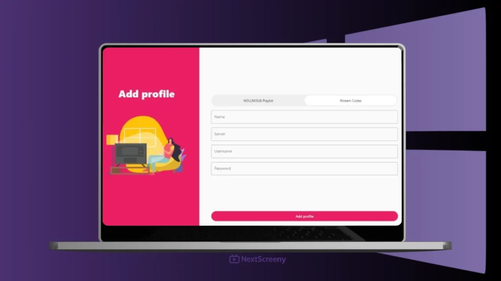 IPTV using Xtream Code method