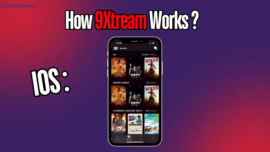 Watching on iOS 9Xtream