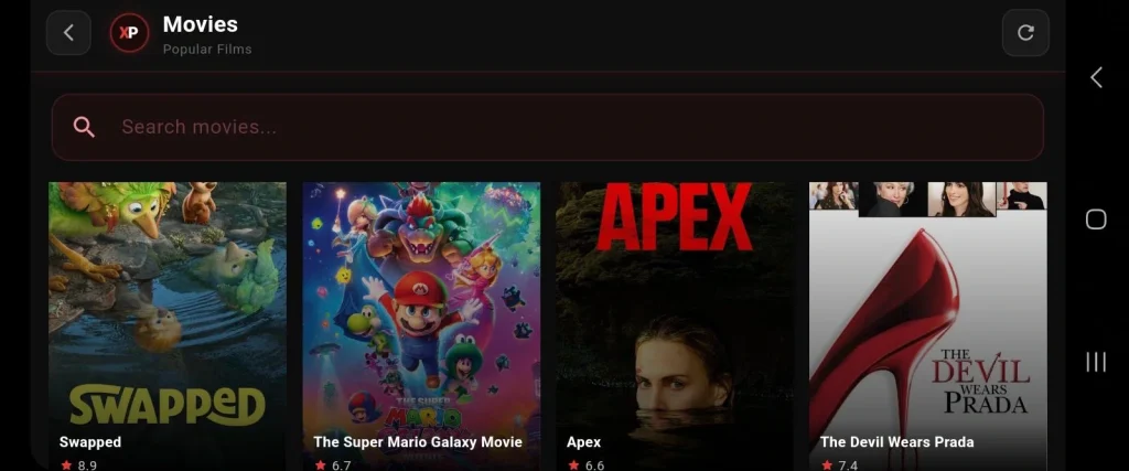 Movies on Android